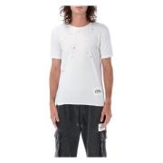 Gestreept Crewneck T-Shirt Upgrade - Wit Dolce & Gabbana , White , Her...