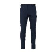 Blauwe Jersey Broek met Rits en Zakken Paolo Pecora , Blue , Heren