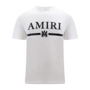 Logo Katoenen T-Shirt Amiri , White , Heren