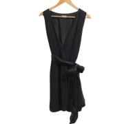 Pre-owned Silk dresses Valentino Vintage , Black , Dames