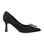 Nero Bouclé Pumps Roberto Festa , Black , Dames