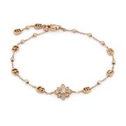 Flora armband in 18 kt roze goud en diamanten Gucci , Yellow , Dames