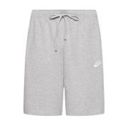 Grijze Unisex Contrast Logo Shorts Nike , Gray , Heren