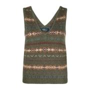 Fair Isle Cardigan voor vrouwen Ralph Lauren , Green , Dames