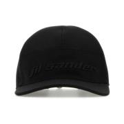 Zwarte katoenen baseballpet Jil Sander , Black , Dames