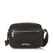 Stijlvolle Camera Tas Off White , Black , Heren