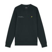 Print Crew Neck Sweatshirt Lyle & Scott , Green , Heren