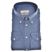 Donkerblauwe Shirtjurk met Slim Fit John Miller , Blue , Heren