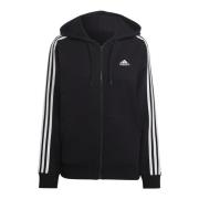 Zip-throughs Adidas , Black , Dames