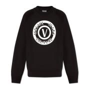 Oversized sweatshirt Versace Jeans Couture , Black , Heren