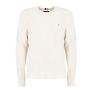 Klassieke Gebreide Trui Tommy Hilfiger , Beige , Heren