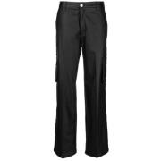 Straight Trousers Federica Tosi , Black , Dames
