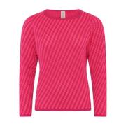 Speciale Geruite Pullover Blouse Skovhuus , Red , Dames