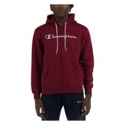 Logo Full Zip Sweatshirt Champion , Red , Heren