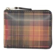 Lenticular Tartan Portemonnee Comme des Garçons , Multicolor , Unisex