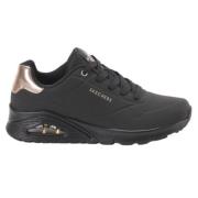 Gouden Air Sneakers Skechers , Black , Dames