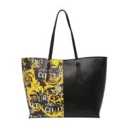 Barok Print Schoudertas Versace Jeans Couture , Black , Dames