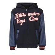 Sweatshirt met leren mouwen en ritssluiting Billionaire Boys Club , Bl...