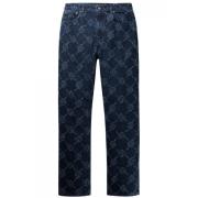 Moderne Man Straight Jeans Daily Paper , Blue , Heren