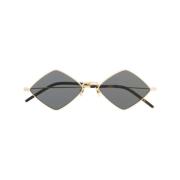 Gouden Zonnebril met Originele Hoes Saint Laurent , Black , Dames