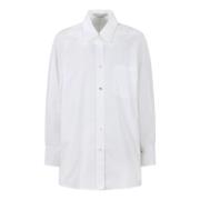 Katoenen Poplin Overhemd Stella McCartney , White , Dames