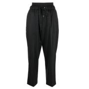 Wide Trousers Brunello Cucinelli , Black , Dames