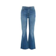 Wijde jeans met riemlussen 7 For All Mankind , Blue , Dames