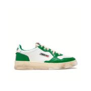 Vintage Leren Medalist Sneakers Autry , Green , Heren