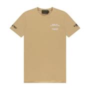 Beige Pusha T-Shirt In Gold We Trust , Beige , Heren