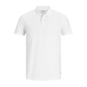 Korte Mouw Polo Shirt Jack & Jones , White , Heren