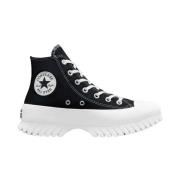 Zwarte Casual Hoge Dames Sneakers Converse , Black , Dames