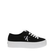 Zwarte Casual Dames Sneakers an Canas Calvin Klein Jeans , Black , Dam...