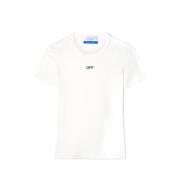 Witte T-shirts en Polos Off White , White , Dames