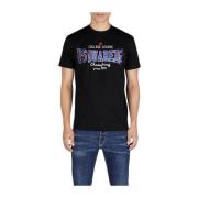 Champions Zwart T-Shirt Dsquared2 , Black , Heren