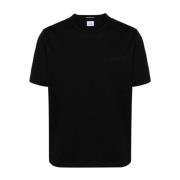Zwarte T-shirts en Polos van Katoenen Jersey C.p. Company , Black , He...
