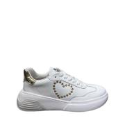 Witte Casual Synthetische Sneakers oor Dames Moschino , White , Dames
