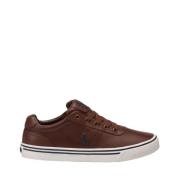 Bruine Casual Leren Sneakers oor Heren Polo Ralph Lauren , Brown , Her...