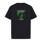 ‘Zeta’ bedrukt T-shirt AllSaints , Black , Heren