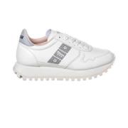 Witte Synthetische Sneakers voor Dames Blauer , White , Dames