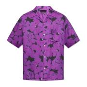 Kaza gestreept overhemd AllSaints , Purple , Heren
