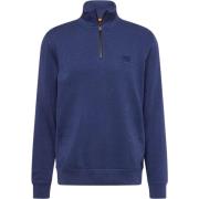 Blauwe Trui met Ritssluiting Kraag Hugo Boss , Blue , Heren