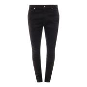 Zwarte Slim Fit Jeans met knoopsluiting Amiri , Black , Heren