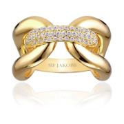 Capri Drie Gouden Ring Sif Jakobs Jewellery , Yellow , Dames