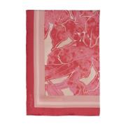 Zijden sjaal met bloemenprint Kiton , Pink , Dames
