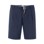 Jogger Bermuda Shorts met contrasterende kleuren Eleventy , Blue , Her...