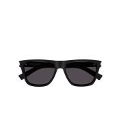 Unisex zonnebril met vierkant acetaat frame Saint Laurent , Black , Un...