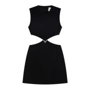 Mouwloze Day Jurk Valentino , Black , Dames