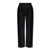 ‘Carrie’ broek met hoge taille Anine Bing , Black , Dames