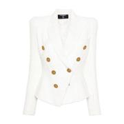 Witte dameskleding Ss24 Balmain , White , Dames