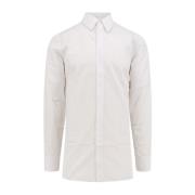 Witte Overhemd met Geborduurd Logo Givenchy , White , Heren